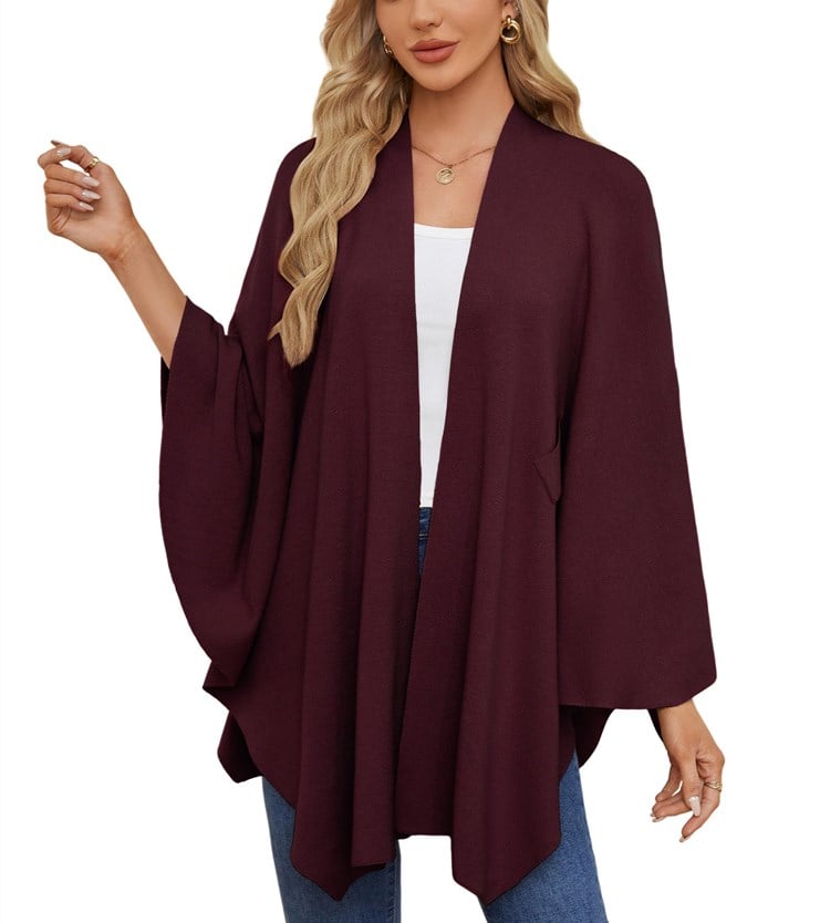 🎄TikTok Christmas Sale - 70% OFF🎉Elegant Shawl Wraps Soft Open Front Poncho Sweater