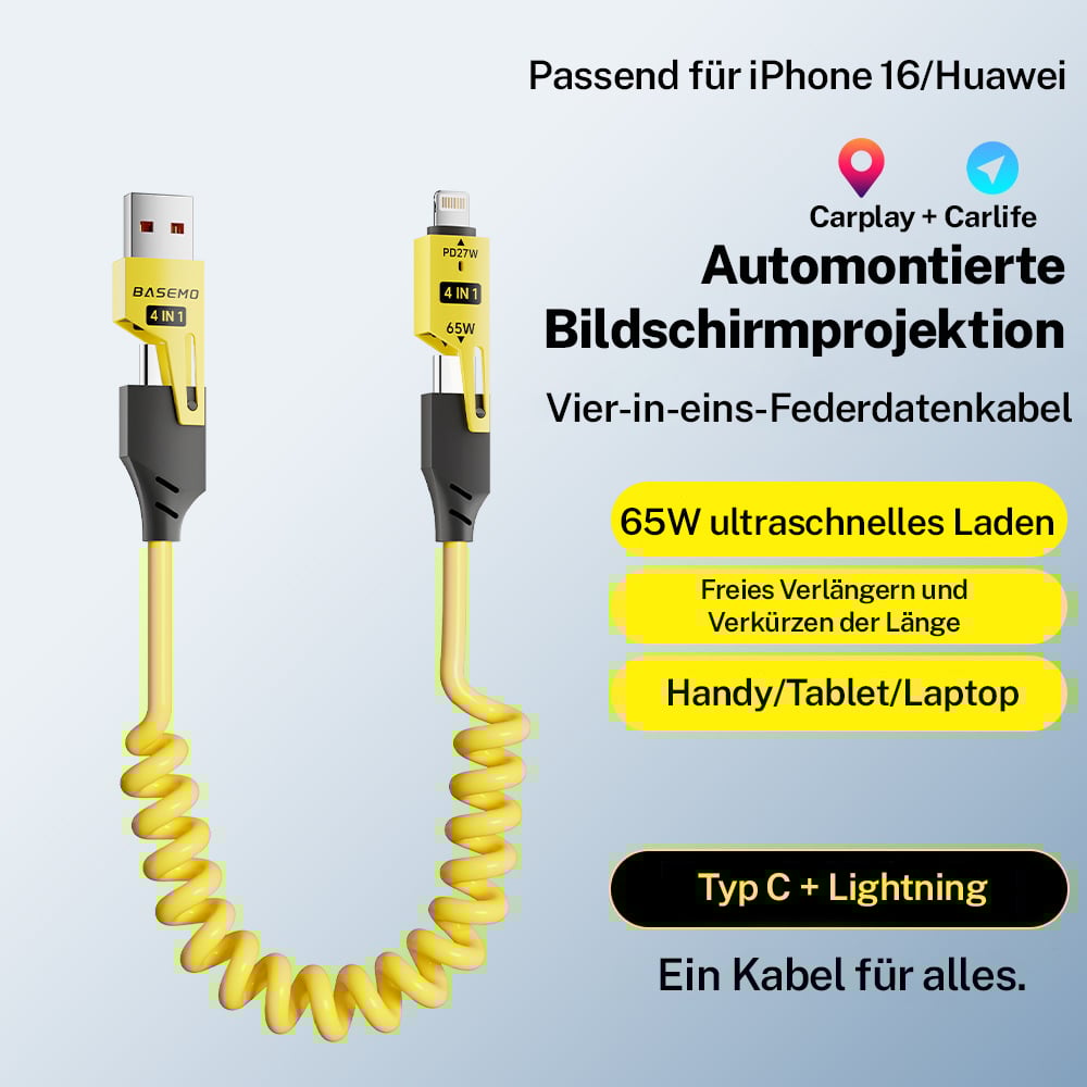 Preachtent™ 🔥4-in-1-Feder-Schnellladekabel