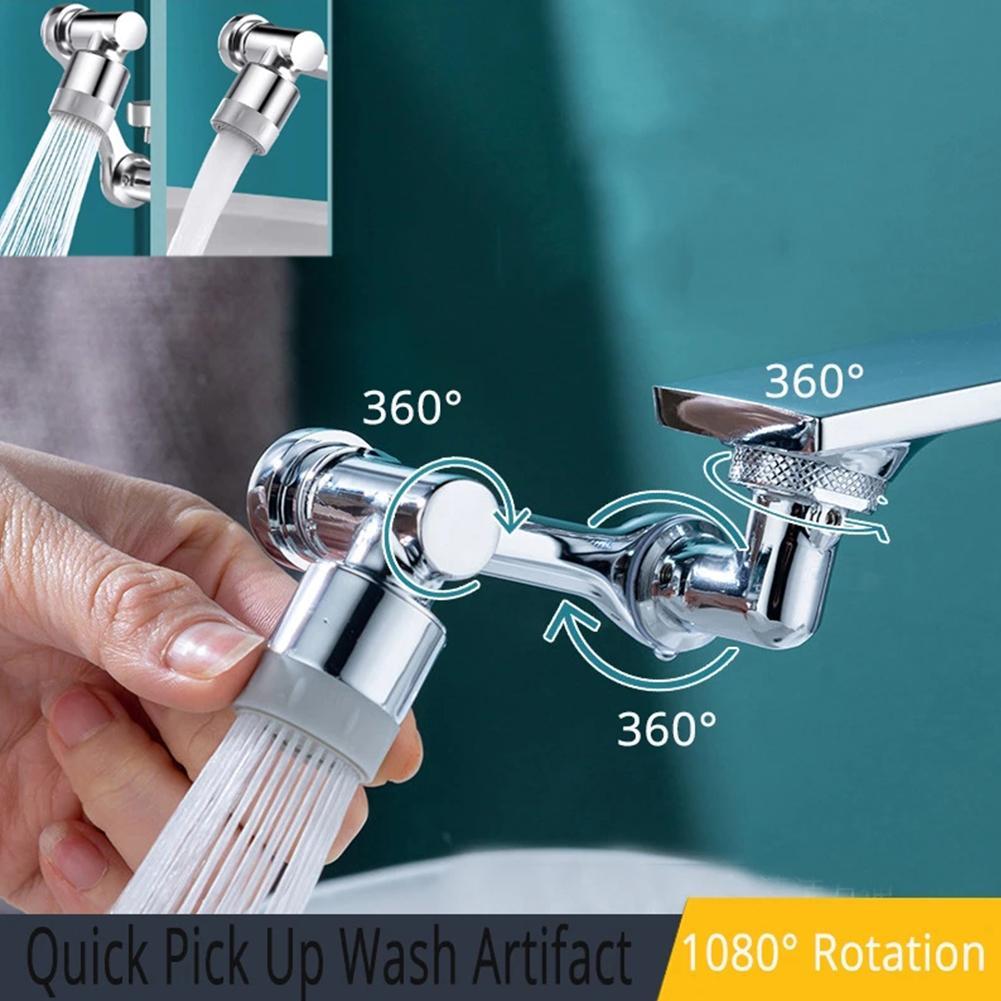 HOT SALE NOW-50% OFF- Universal 1080° Swivel Robotic Arm Swivel Extension Faucet Aerator - BUY 2 GET 1 FREE