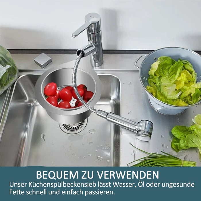 🔥Letzter Tag 49% Rabatt🎁Abtropfkorb aus Edelstahl in Schwanenform