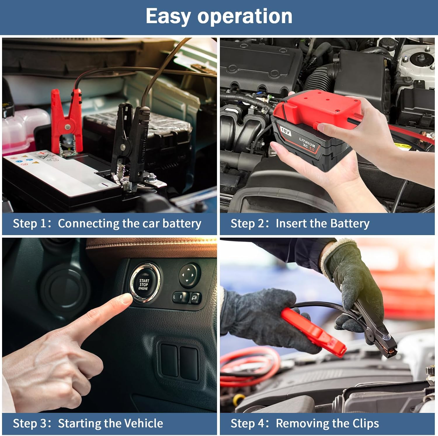 🎁TikTok Last Day Sale - 70% OFF🔥Car Battery Jump Starter Cable