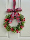 🔥Christmas Specials – Save 30%/🌲Christmas Boxwood Berry Candle Wreath