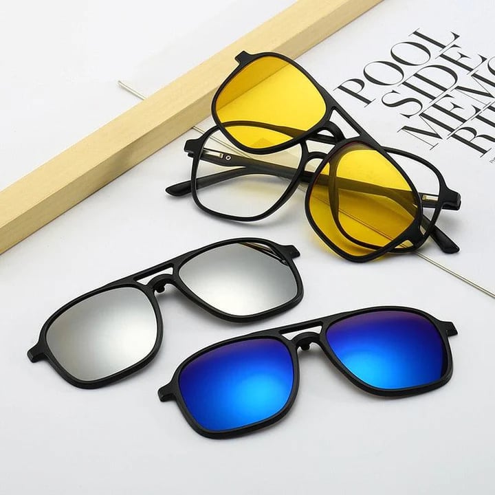 Mother's Day Limited Time Sale 70% OFF💓6 -in -1 Sunglasses(Replaceable lens)🔥Buy 2 Get Free Shipping