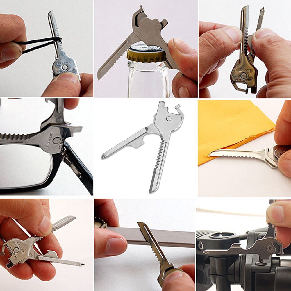 (🔥LAST DAY PROMOTION - SAVE 49% OFF) 6-in-1 Multi-Functional Keychain Multi-tool-Buy 2 Get 1 Free