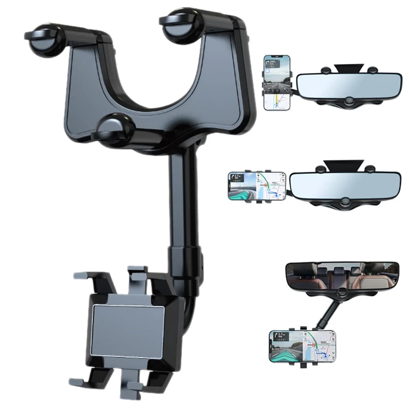 Rotatable And Retractable Car Phone Holder