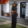 🔥Limited time offer 49%👍3 Pcs LED Halloween Black Witches with Hats Stakes,🎁Halloween Gift