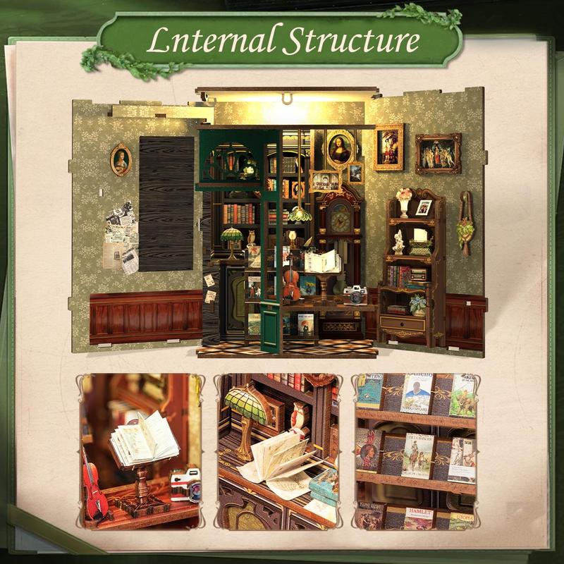 🎁TikTok Last Day Sale - 70% OFF🕰️DIY OWL Bookstore With LED Lights Decoration