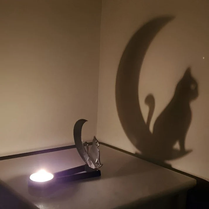 Funny Shadow Stand - Halloween Metal Candle Holder