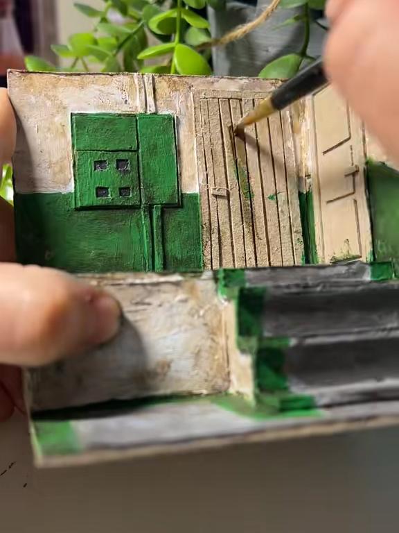 Backstairs Lightbox – Miniature Life Scene with Urban Decay & Real Glow