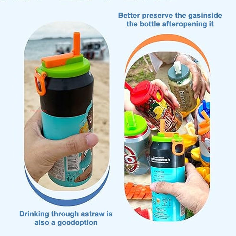 (🎅Christmas Hot Sale - 49% Off) 2024 Silicone Straw Soda Can Lids