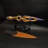 Metal Dull Blade Mystbloom Kunai 11'' Game Prop 3 Colors