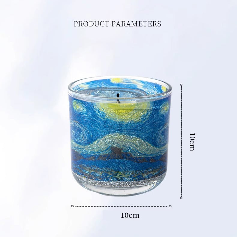 🎁TikTok Last Day Sale - 70% OFF🌌 Van Gogh “Starry Night” Inspired Candle ✨