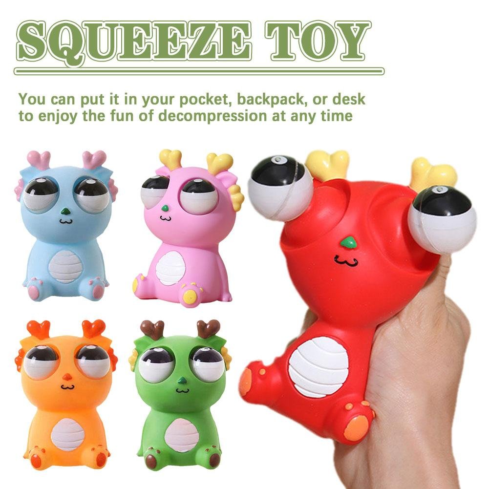 🔥Last Day Promotion 48% OFF-🎁-2024 Squeeze Stress Relief Toy Eye Popping Dragon