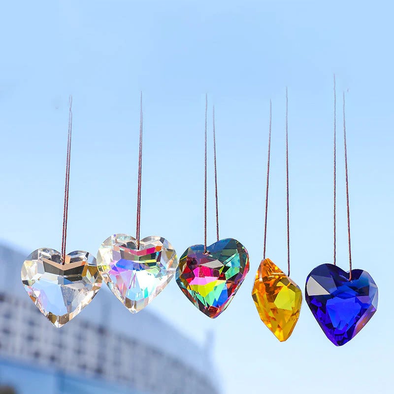 🔥LAST DAY 48% OFF 🔥 Hanging Heart Suncatcher Prism Crafts(Buy 2 Free Shipping)