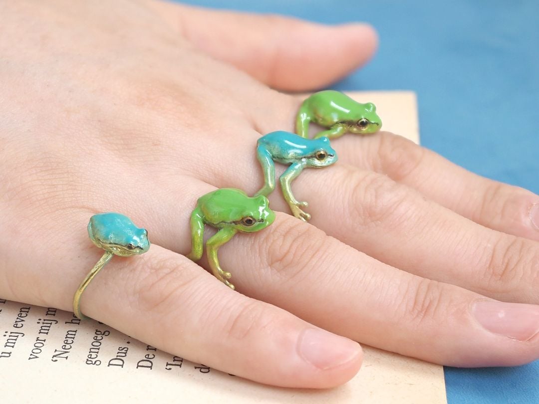 🔥 Buy 1 Get Free 🔥-Tree Frog Ring & Earrings