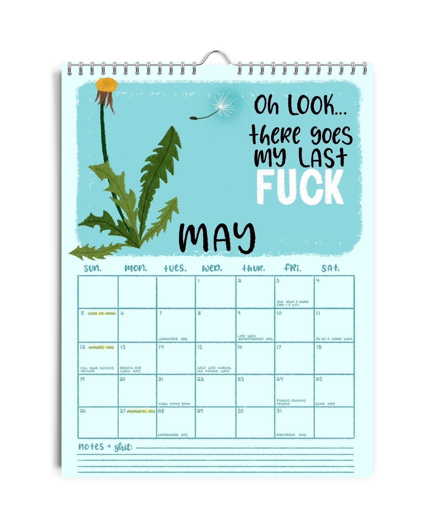 HERE WE FUCKING GO AGAIN 2025 CALENDAR- Best Seller