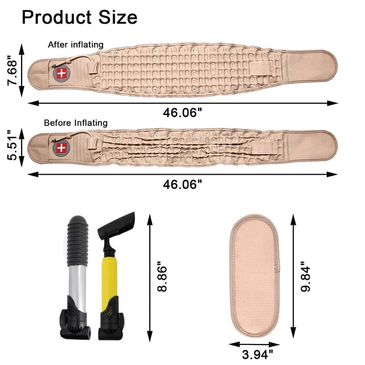 Waist Brace - Lumbar Decompression Belt | Support for Back Pain Relief
