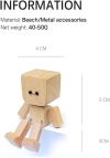 ❤️Shaking Feet Wooden Doll with 12PCS Magnetic Expressions