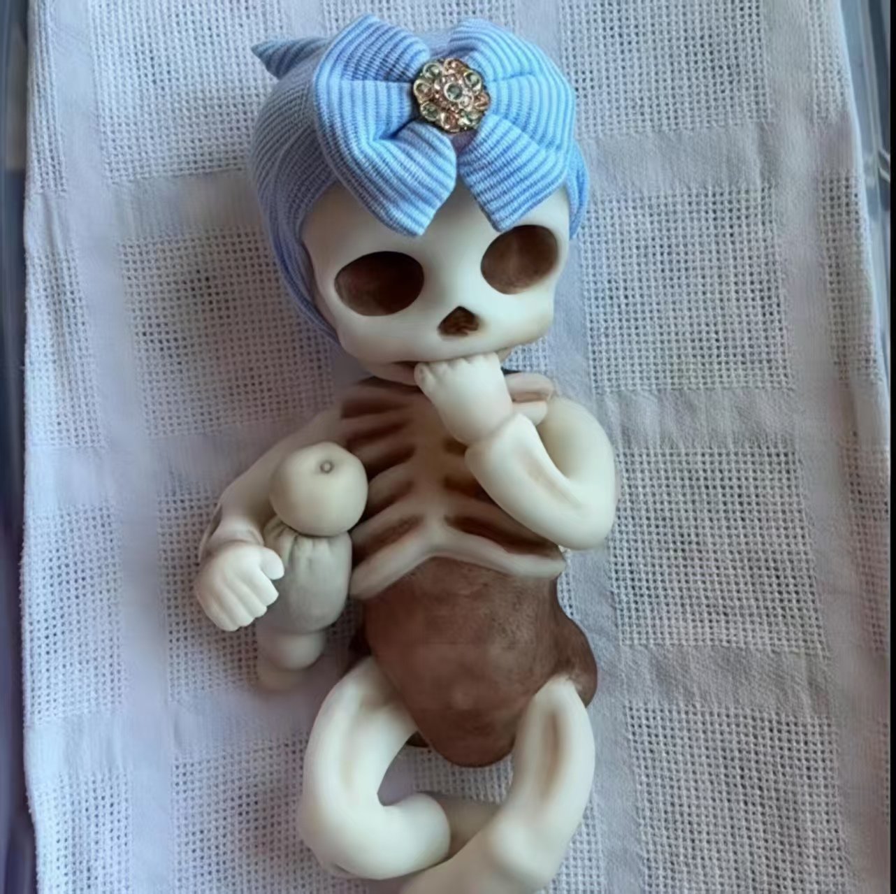 🖤Reborn Silicone Skeleton Baby🍼