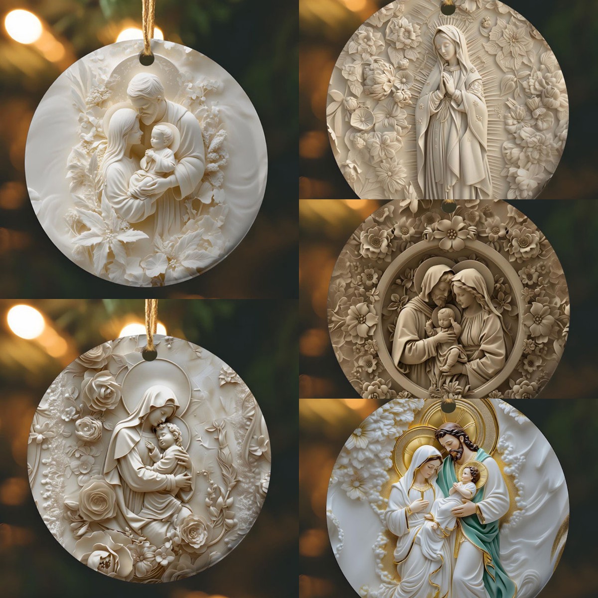 (🌲Early Christmas Sale- 49% OFF) 🎁3D Catholic Christmas Ornament