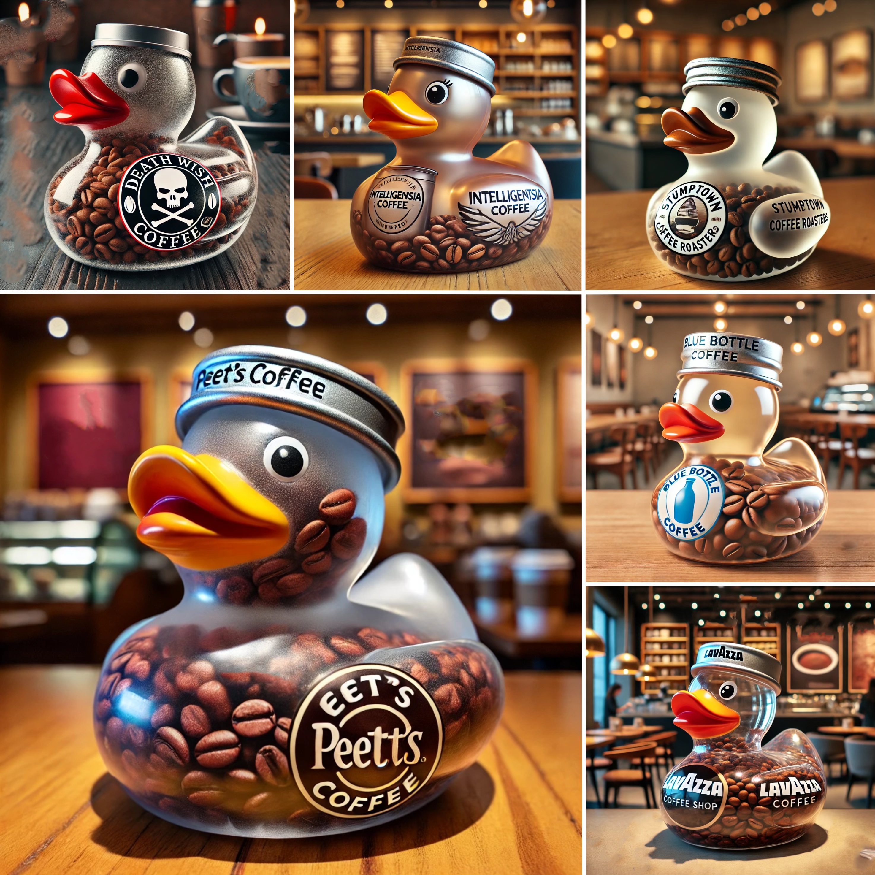 ☕️🦆Coffee Bean Duck Bottle