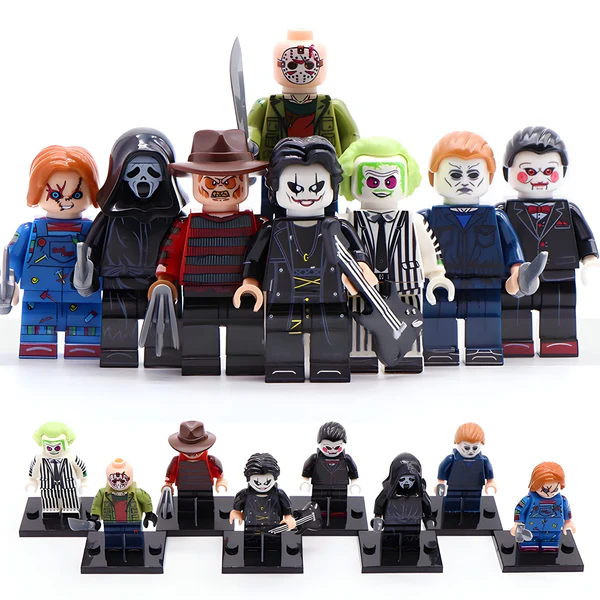 (🔥TikTok Summer SALE) -Horror Movie Characters Mini Action Figures Building Blocks