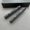 Double push button structure finger ring aluminum alloy handle OTF knife