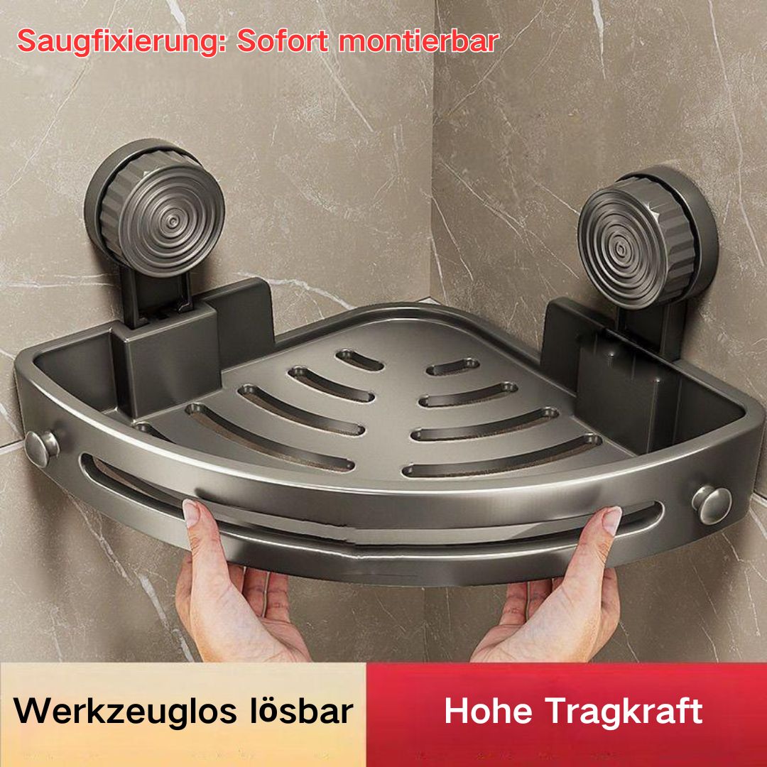 🔥Kaufe 3 Erhalte 1🚿Dreiecksregal fürs Badezimmer(Bohrfreie Saugnäpfe)