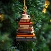 Christmas Book Tree Ornament - Perfect Gift For Book Lovers