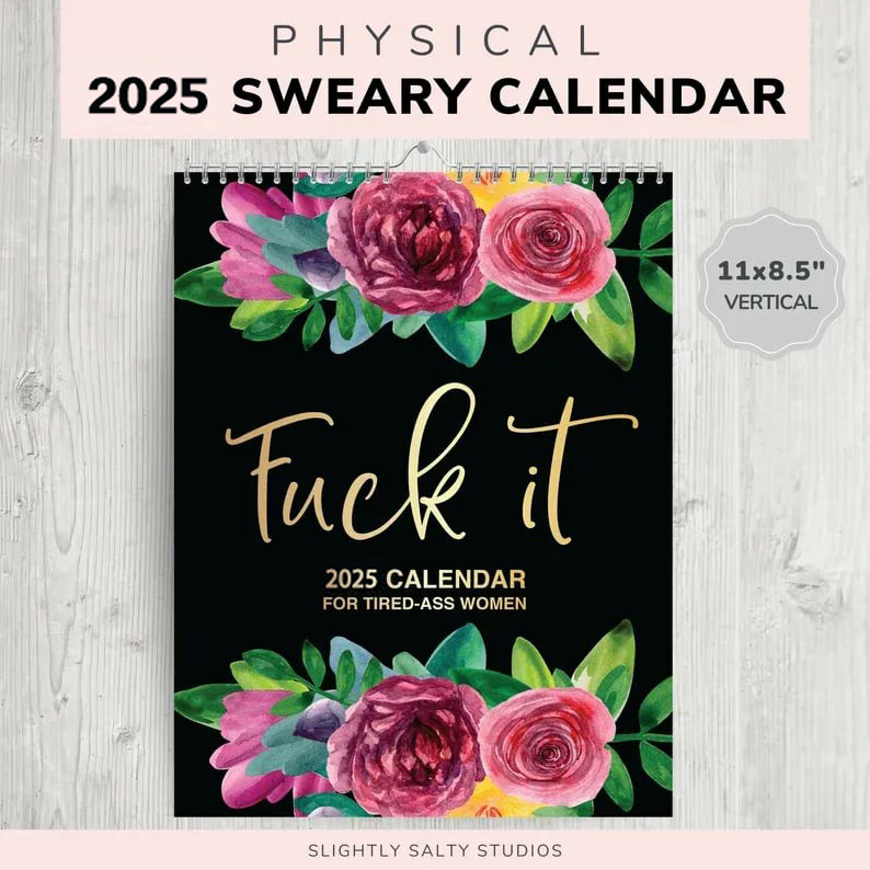 🎁Early Christmas Sale 70% OFF🎄2025 Calendar For Tired-Ass Women