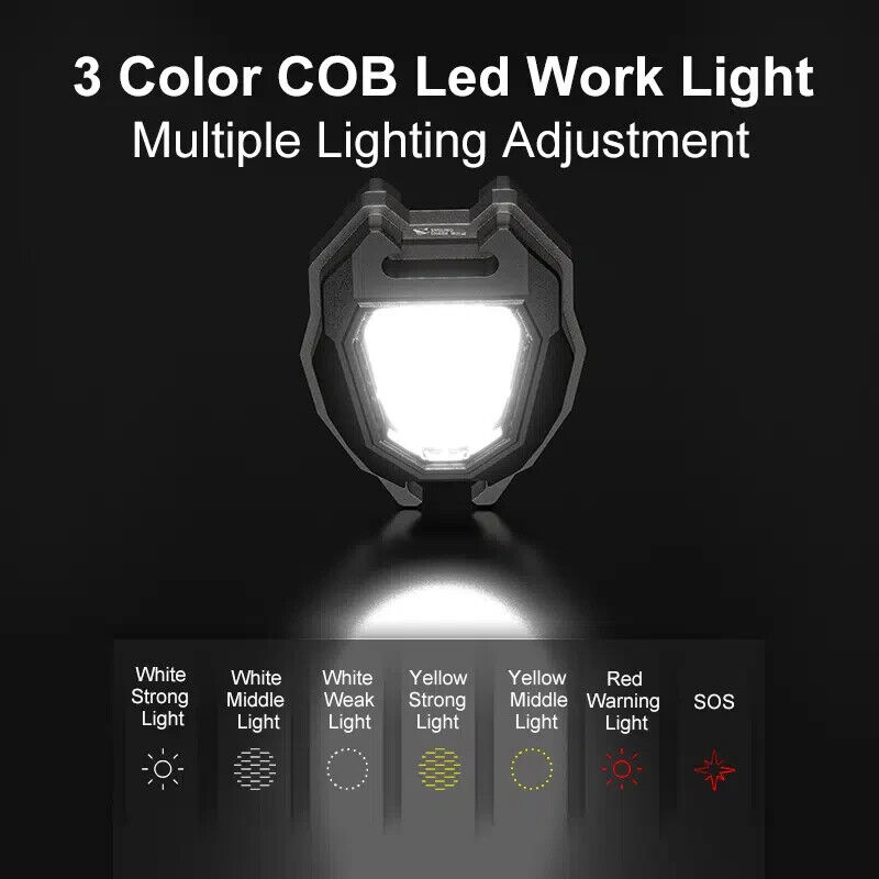 Pocket Keychain Light LED Flashlight Magnetic Lighter