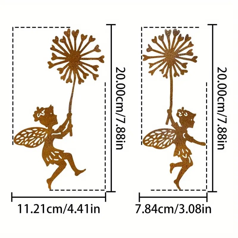 🔥 July 4th Sale – 50% OFF! Minimalist Metal Wall Art – Honeycomb Silhouette with Girl Holding Dandelion | Whimsical Iron Decor for Bedroom & Home