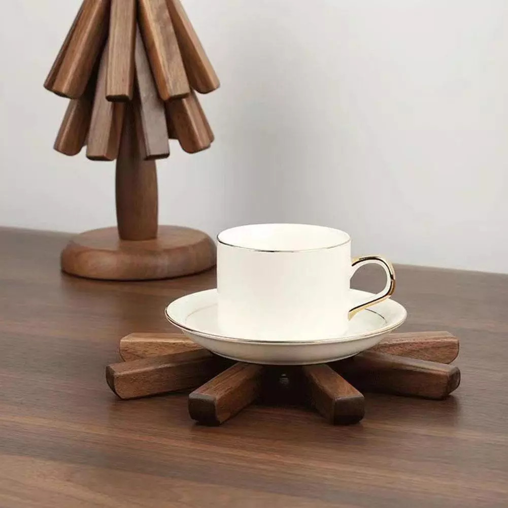 Black Walnut Insulation Coasters Wood Table Decoration Home - Buy 2 Free Shipping