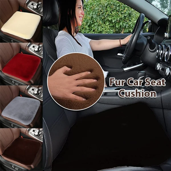 (🔥Last Day Promotion- SAVE 48% OFF)Luxury Furry Car Seat Cushion(BUY 2 GET FREE SHIPPING)