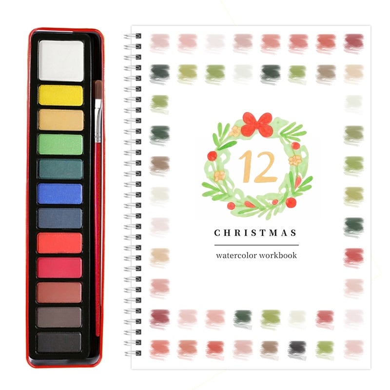 🎁Last Day Promotion 70% OFF💕 Watercolor Workbook🖼️Beginner-Friendly