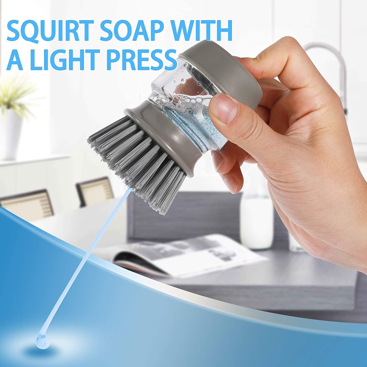 (🎄Christmas Hot Sale - 49% OFF) Soap Dispensing Palm Brush