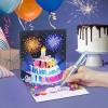 🎂✨ Feuerwerk Pop Up Kuchen Licht und Musik Alles Gute zum Geburtstag Karte