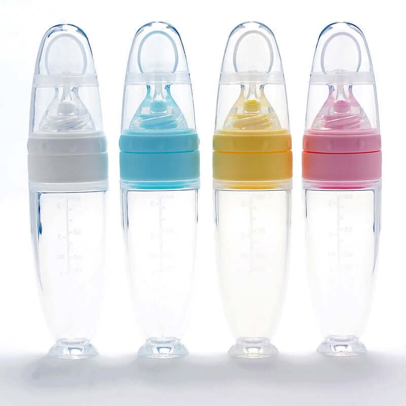 Christmas Hot Sale 48% OFF - Silicone Baby Food Feeder Bottle With Standing Base(buy 2 get 1 free now)