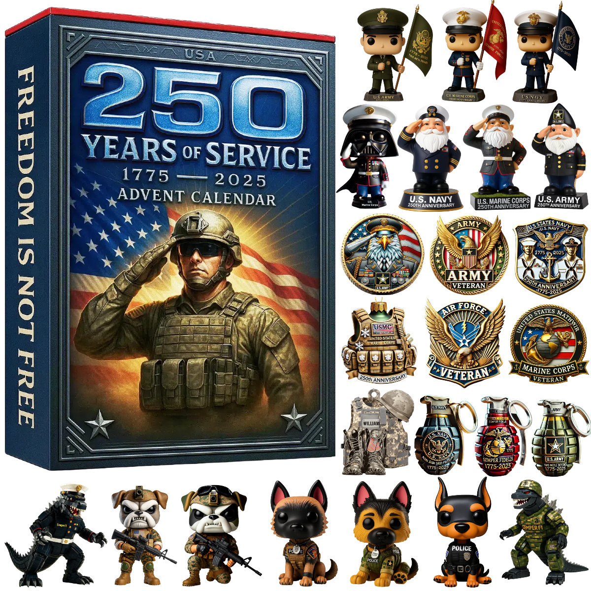 U.S. Military 250th Advent Calendar