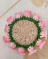 🌹100% Handmade Rose Coaster and Flower Basket Crochet