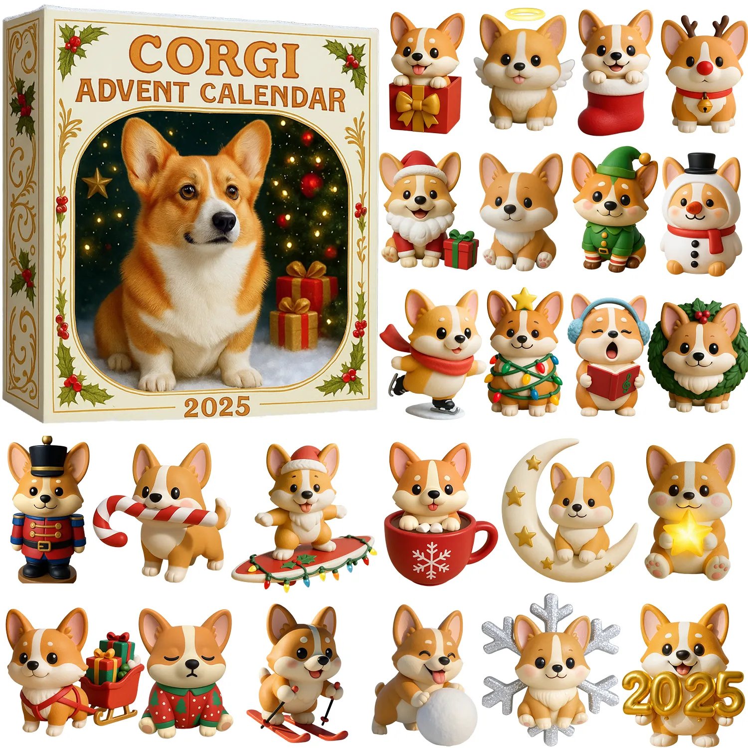 🔥LAST DAY 50% OFF - 🐾Corgi Advent Calendar 2025🎁 24 Gifts Inside!