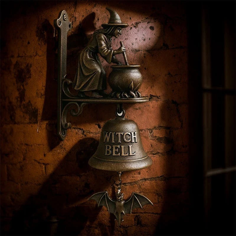 🎁Last Day Sale - 70% OFF🎉🧙‍♀️Let the magic welcome your guests at the door🔔 Witches Bell