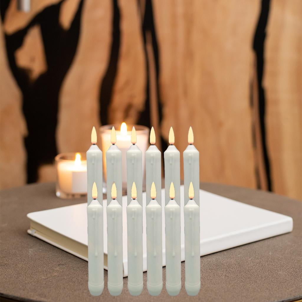 🎄Christmas Sales 48% OFF🔥6 PCS Window Flameless Led Taper Candles with Sensor Dusk to Dawn