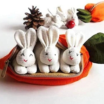 🔥Last Day Promotion 70% OFF🔥Hide-and-Seek Bunnies in Carrot Pouch