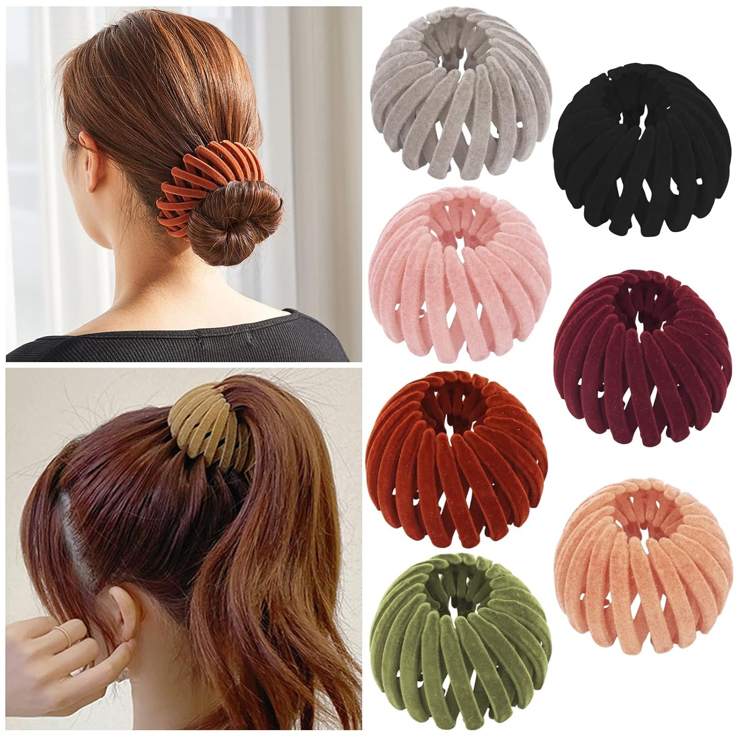 (🌲Early Christmas Sale- 49% OFF) Bird Nest Magic Hair Clip - 	A Set (7 Colors) 🌲Save 15$ & Free Shipping