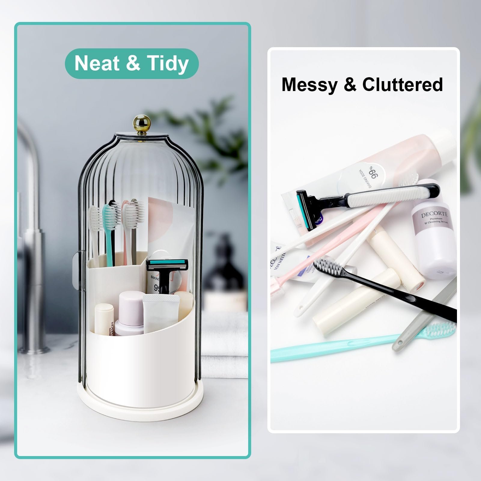 🎁TikTok Last Day Promotion -80% OFF🔥Sliding Lid Toothbrush Organizer✨