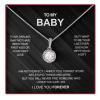 🎄Christmas Sale- 49% OFF💝Sterling Silver Necklace - With Real Rose - To My Baby
