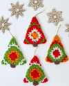 🎄Crochet Pattern- 🧶30 minutes JOLLY Christmas Tree Crochet Ornament