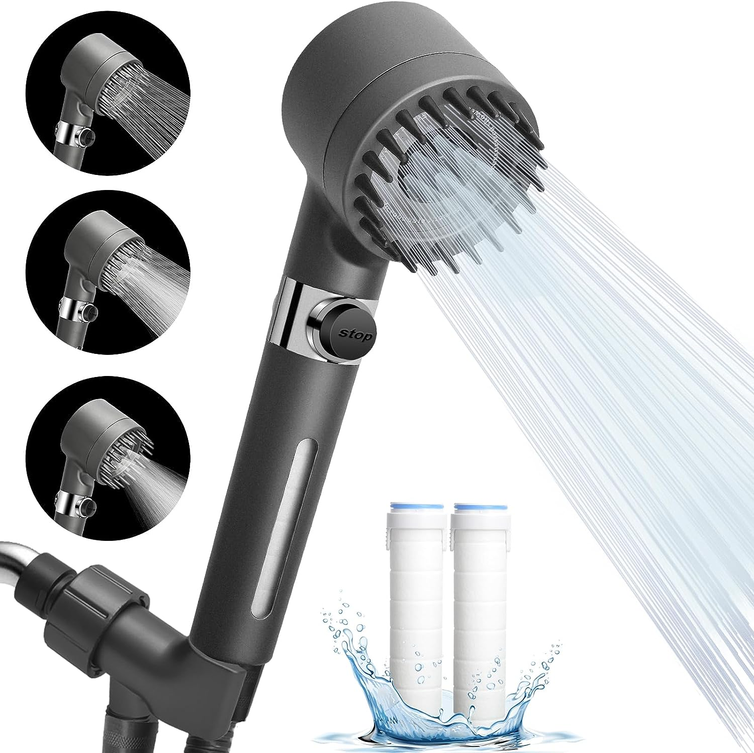 🔥Limited Time Sale 48% OFF🎉High Pressure Shower Heads with Scalp Massager-Buy 2 Get Free Shipping