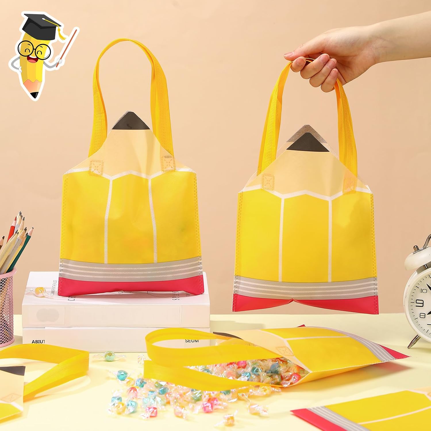 ⏰LAST DAY SALE 50% OFF💥✏️Back to School Pencil Gift Bags & Jesus Pen